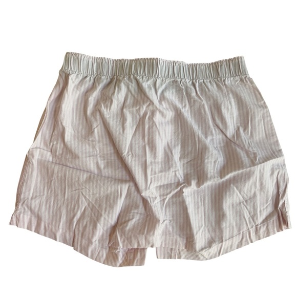 J Crew Boxer Short in Broken-in Organic Cotton Oxford Pink Stripe Mens Size M - Picture 2 of 4